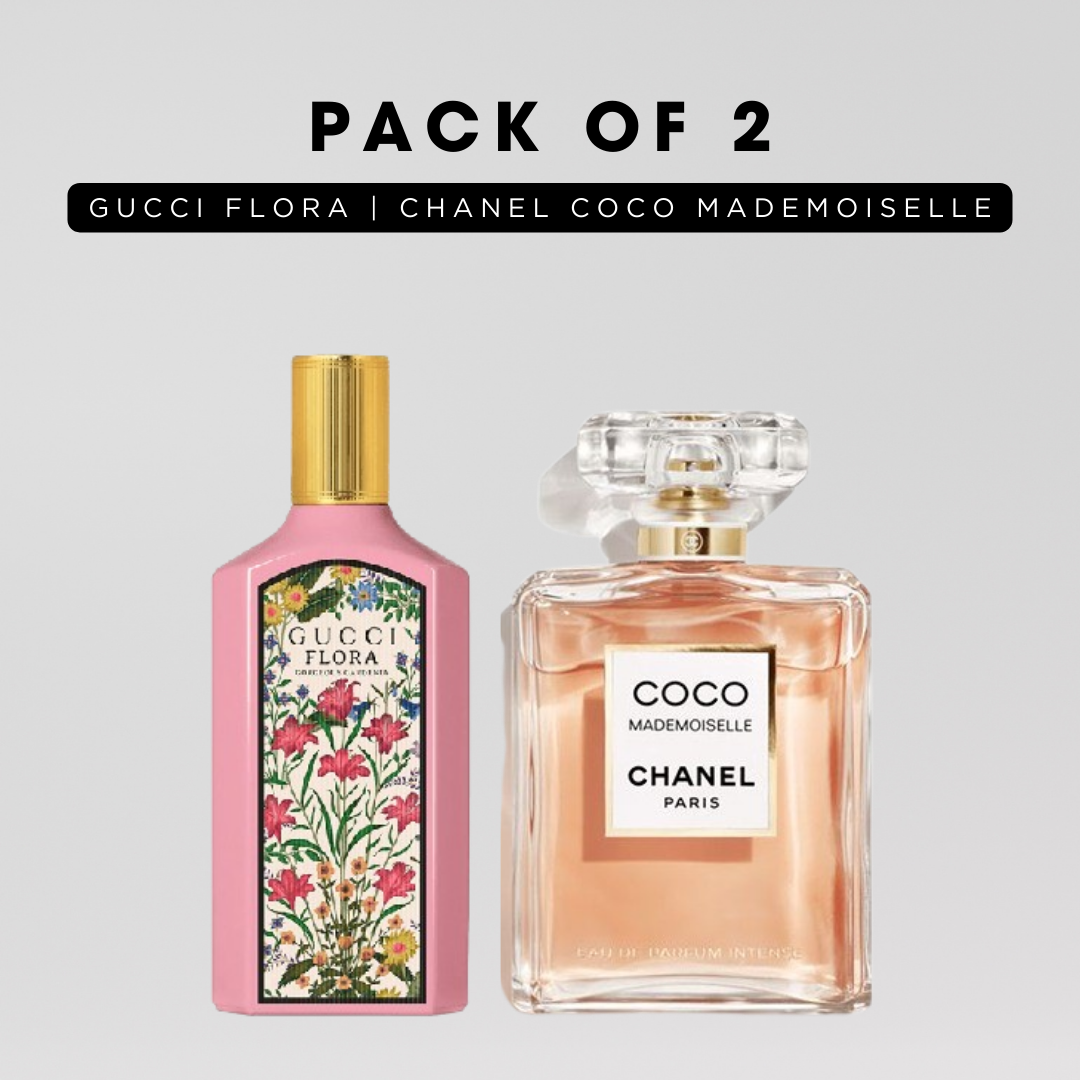 Pack of 2 for women: Mysmello flora, Mysmelloe coco mademoiselle