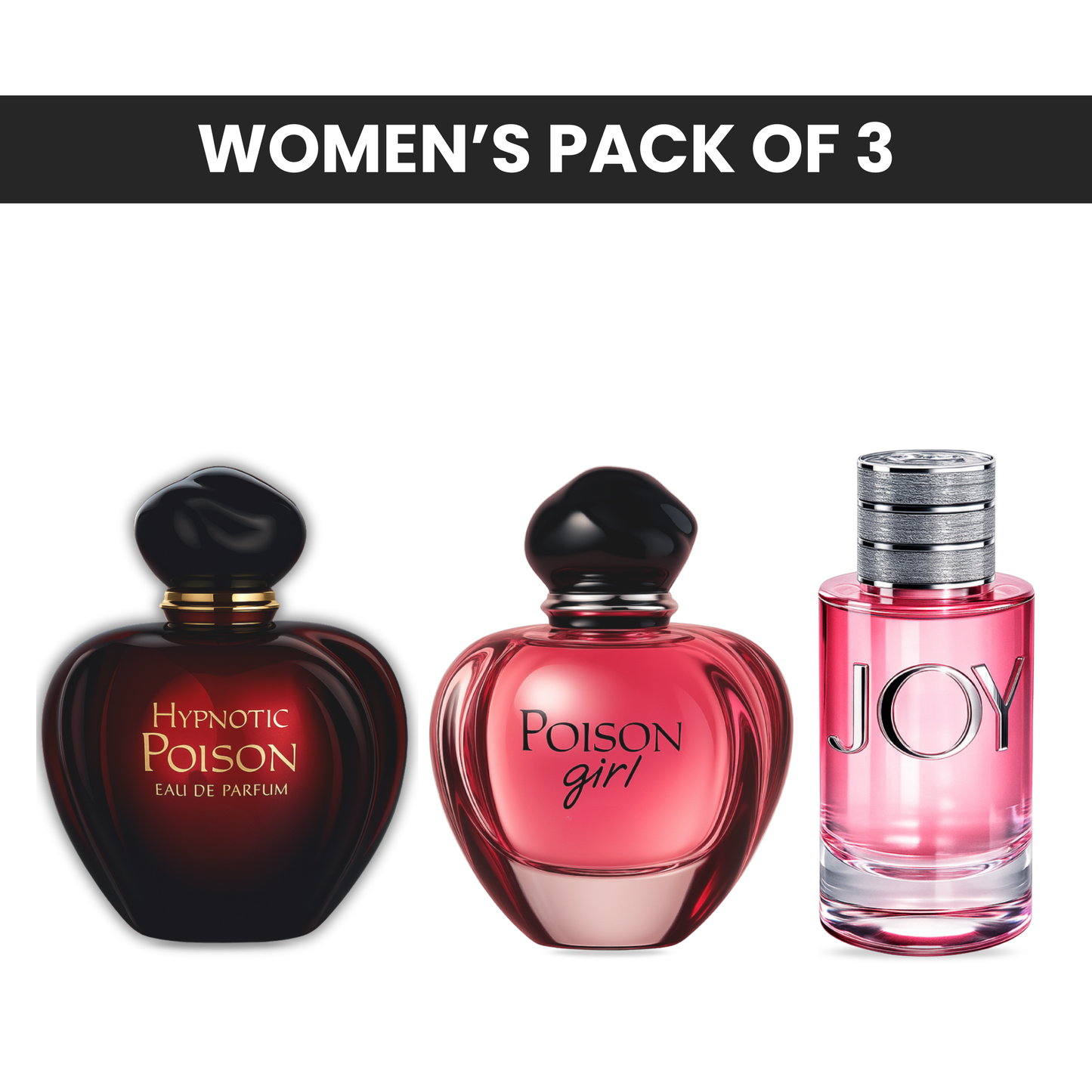 Pack of 3: Mysmello hypnotic poison, Mysmello poison girl, Mysmello joy