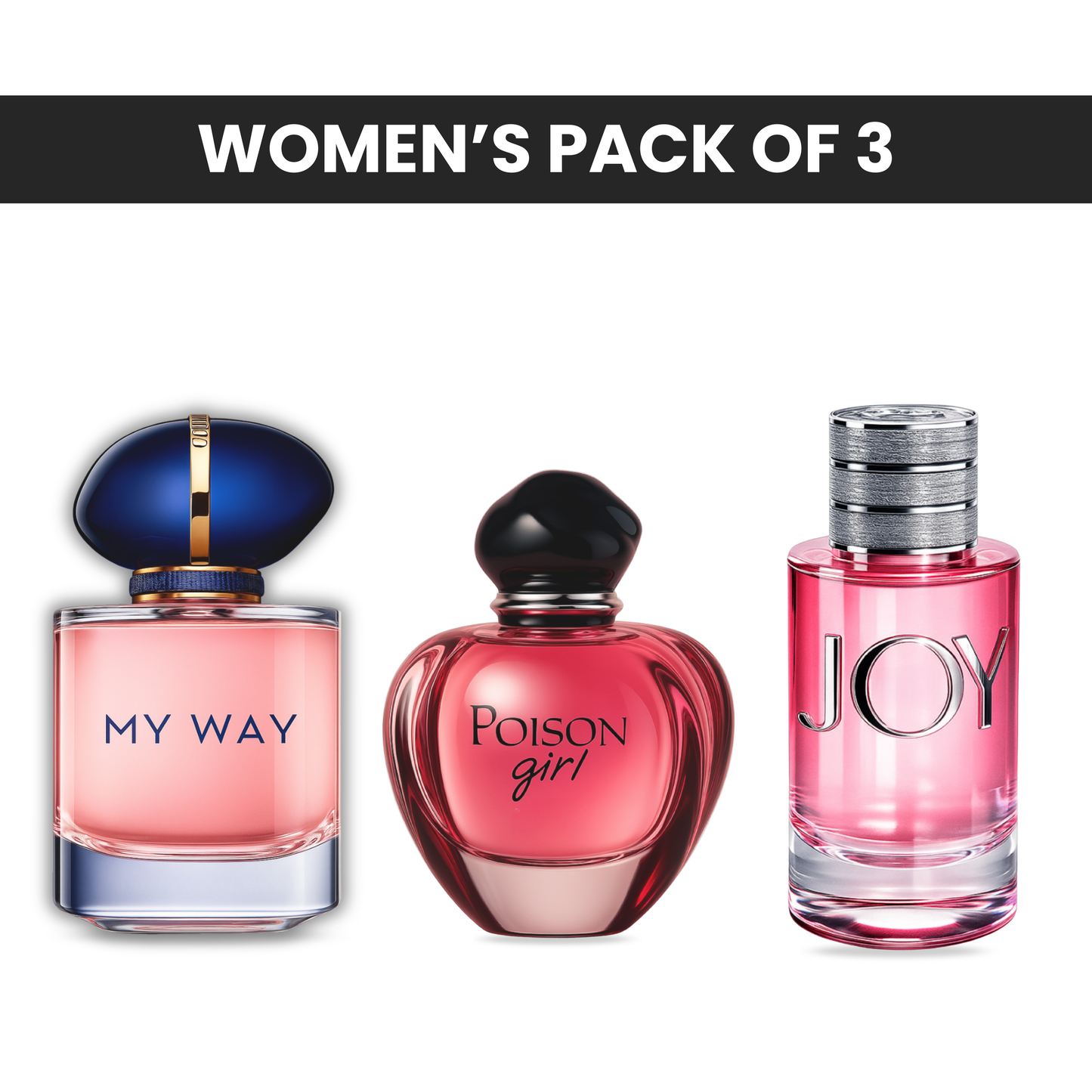 Pack of 3: Mysmello my way, Mysmello poison girl, Mysmello joy