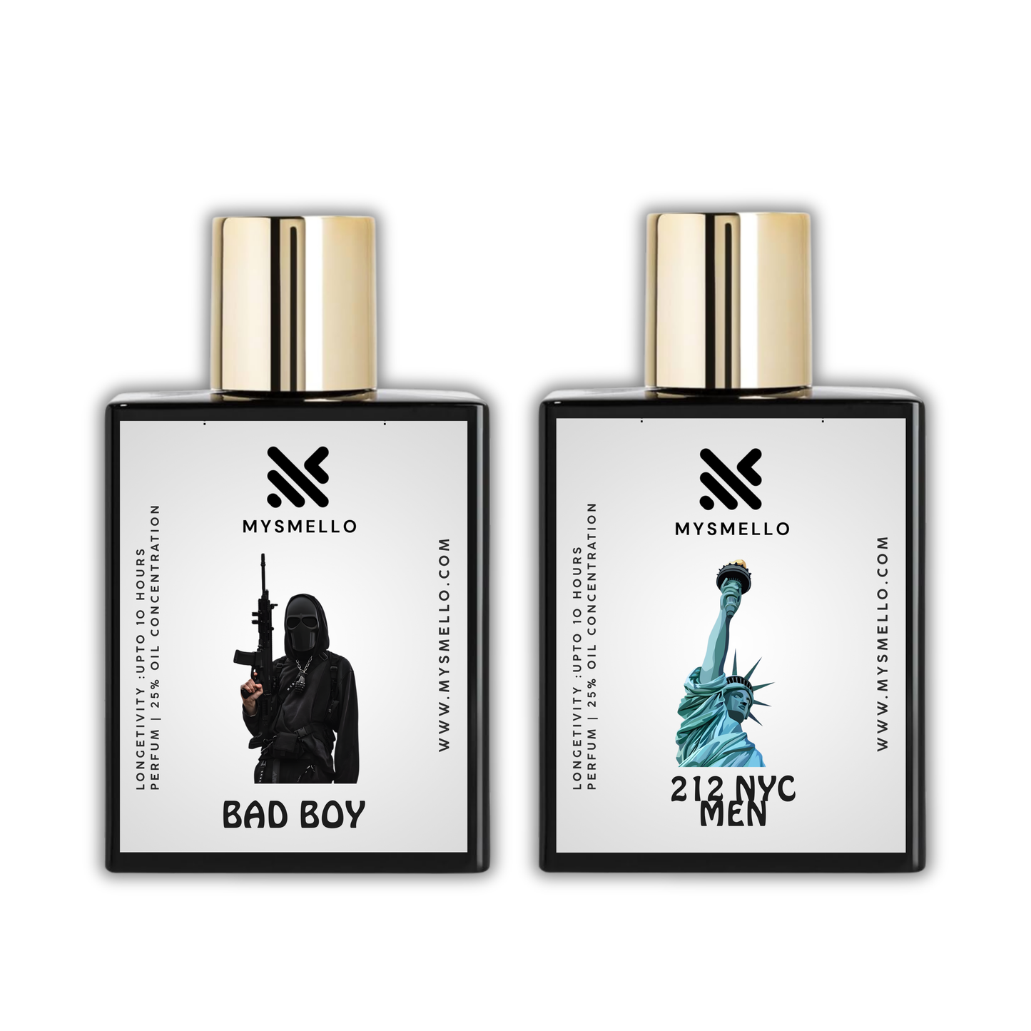 Mysmello pack of 2: Mysmello bad boy, Mysmello 212 nyc men
